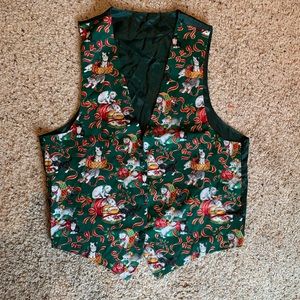 Vintage Kitty Christmas vest